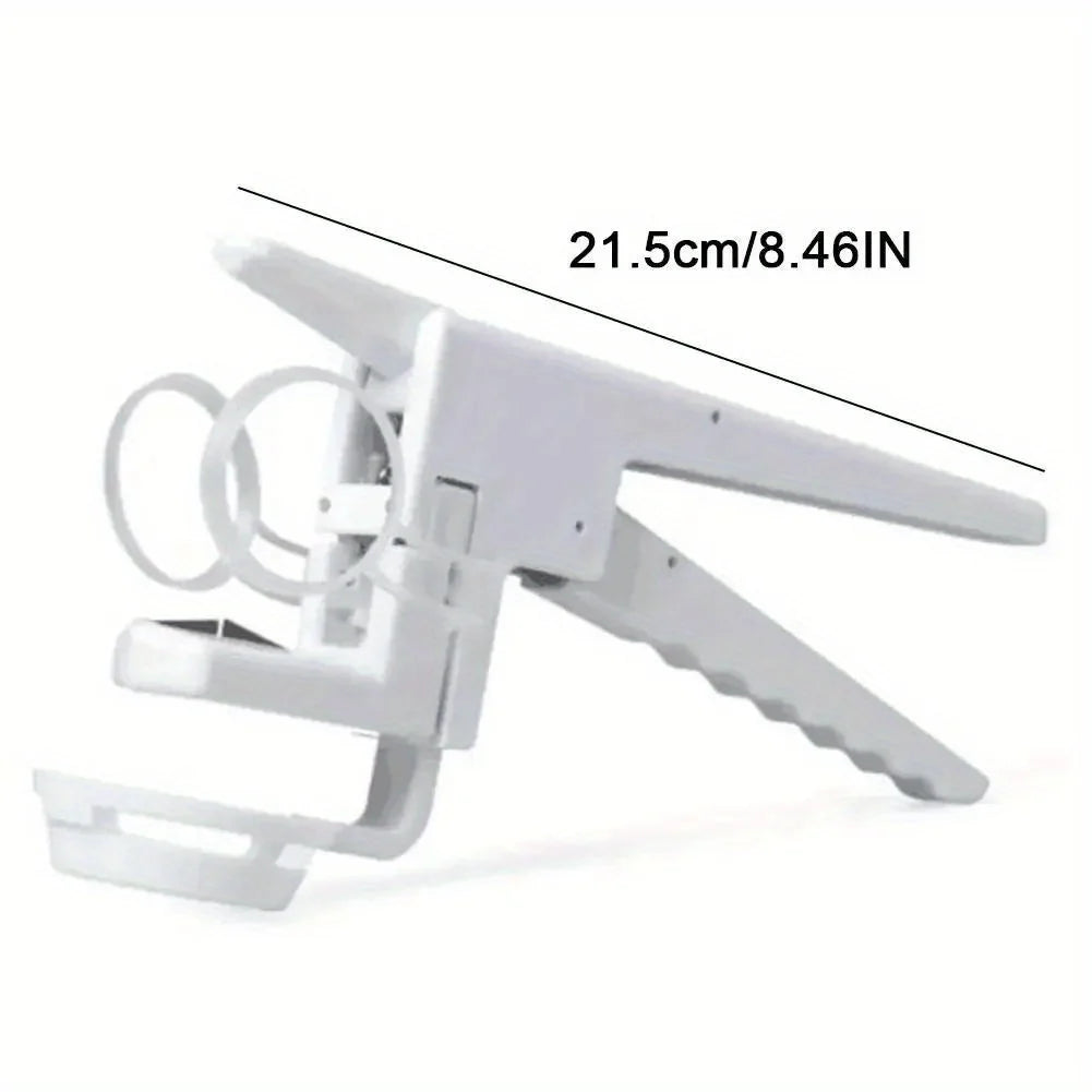 1pc Manual Egg Breaker & Shell Separator - Heavy-Duty Stainless Steel Handheld Cracker with Ergonomic Handle, Portable