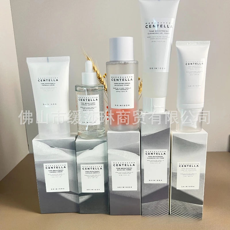 SKIN1004 Skin Care Angel Whitening Essence Facial Cleanser Cream Toner Sunscreen Combination Set  Ampoule Essence 100ml